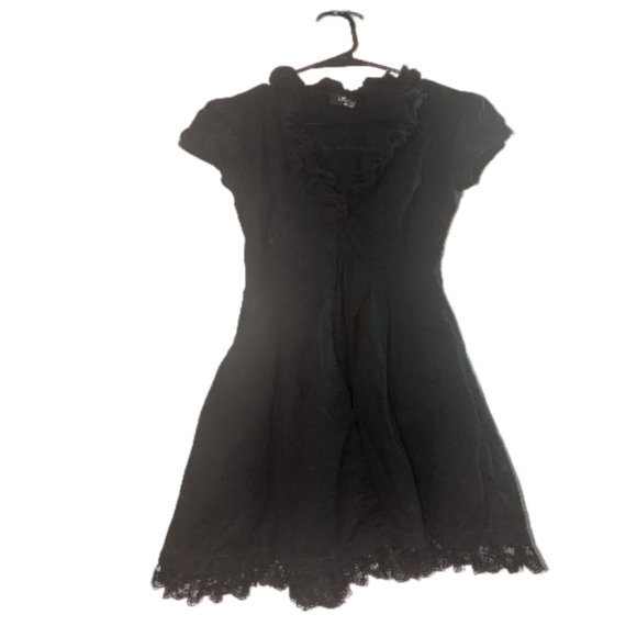 Iz Byer Dresses & Skirts - Cotton babydoll mini-midi dress. Cap sleeves. Buttons down the center. XS